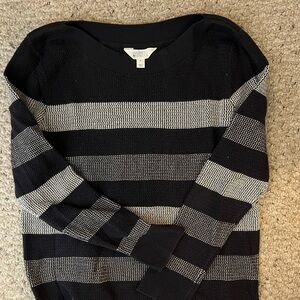 Market & Spruce Striped Knit Sweater Casual Pullover Navy Blue XL‎ Stitch Fix